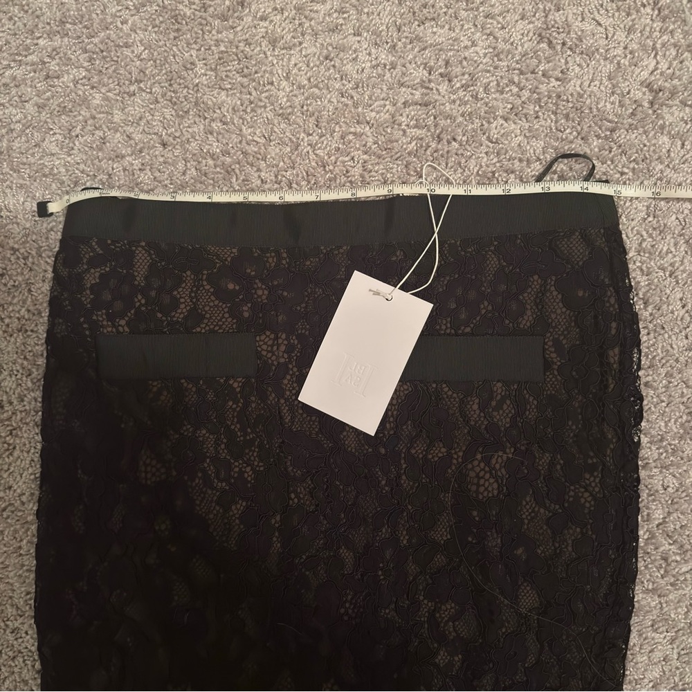 Helsa black lace midi skirt medium NWT - Picture 5 of 5